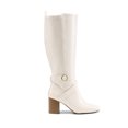 thumbnail image 5 of BURUDANI Women's Winter Zipper Inside Buckle DetailHeeled Knee High Boots, 5 of 5