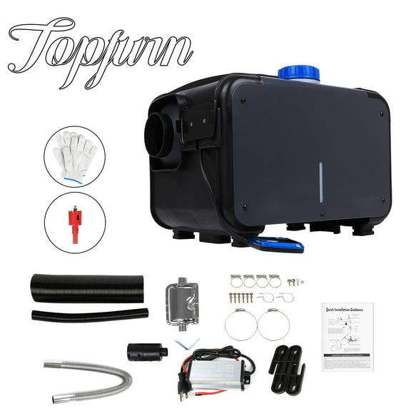 12/24V 8KW Diesel Heater, 110-240V All-in-One Diesel Air Heater with Ventilation Function & Automatic Start Stop, LCD Monitor & APP Control for RV Truck Boat Camper