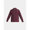 thumbnail image 5 of No Boundaries Collared Cotton Boxy Cropped Fit Flannel Shirt, Men's and Big Men's Sizes XS-5XL, 5 of 5