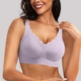 thumbnail image 2 of CHUOU Womens Seamless Bras No Underwire Scalloped Push Up Bras Soft Wireless Comfort Bralettes Full Coverage Everyday Bra, 2 of 5