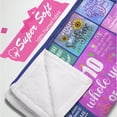 thumbnail image 6 of AUQ 10 Year Old Girl Gift Ideas, Gifts for 10 Year Old Girl, 10 Year Old Girl Gifts, Gift for 10 Year Old Girl, 10Th Birthday Blanket 60" X 50", 6 of 7