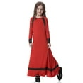 thumbnail image 2 of shqvo Girls Dress Long Sleeves Indonesia Clothing Arab Dress Soft Full Length Robe Burka Arab Prayer Dress Long Length Ramadan Clothes, 2 of 7