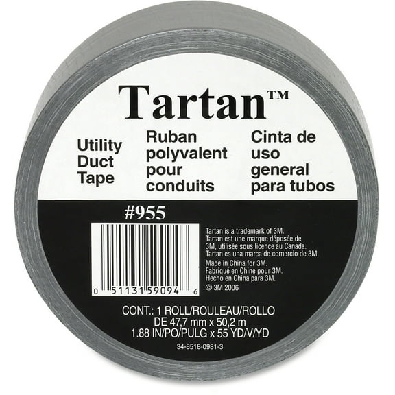 3M 1055 1.88" X 55 Yards Tartan™ Utility Duct Tape
