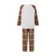 thumbnail image 3 of Conjunto de pijamas navideños familiares a juego con estampado de cuadros y renos. Pijamas de vacaciones para papá, mamá y niños., 3 of 9