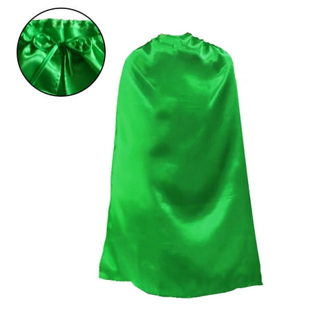Opromo Satin Superhero Capes,Halloween Costumes And Dress Up For Kids & Adults-Black-55