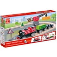 thumbnail image 2 of Hape: Cargo Delivery Loop - Battery Powered Engine, Oval Track Railway Set, Wooden Toy, 3 Magnetic Linking Trains, Crane, Accessories, Kids Ages 3+, 2 of 9