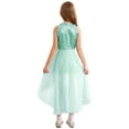 thumbnail image 2 of CHICTRY Girls Teens Overlay Shiny Sequins Romper Dress Sleeveless Sequins Birthday Prom Party Gown Mint Green 16, 2 of 7