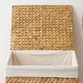thumbnail image 4 of Judas Water Hyacinth Woven Brown Rectangular Laundry Hamper, 4 of 7