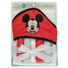 Disney Baby Boys' Mickey Mouse Hooded Towel & Washcloth Set - red/multi, one size