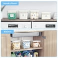 thumbnail image 3 of Lifewit 2+1 Laundry Pods Container & Dryer Sheet Holder, Large Powder Detergent Dispenser Storage Jars, Laundry Room Containers for Scent Booster Beads with Pop up Lids, Labels and Scoop, 3 of 8