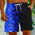 thumbnail image 4 of Penkiiy Carnivals Shorts, Men's Basketball Shorts Casual Workout Athletic Shorts Mesh Graphic Print Running Short Pants L Blue, 4 of 9