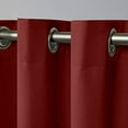 thumbnail image 6 of Exclusive Home Academy Total Blackout Grommet Top Curtain Panel Pair, 52"x96", Chili, 6 of 7