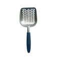 thumbnail image 2 of Cat Litter Scoop, Aluminum Alloy Sifter, Kitty Metal Scooper, Deep Shovel with Diagonal Sifting Hole, Long Handle, Kitten Poop Lifter for Litter Box, Large Size, Turkish Blue Handle, 2 of 5