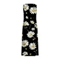 thumbnail image 4 of FcBaudy Robe Sans Manches à Col Rond, Robes d'Été pour Femmes, Robes pour Femmes Robe Sans Manches et en Lin à Col Rond Imprimée Longue avec Poche Robe pour Femme, 4 of 5