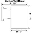 thumbnail image 3 of Volume Lighting  1-Light Black Outdoor Cylinder Wall Mount, 3 of 3