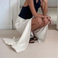 thumbnail image 6 of Women's Elegant Maxi High Waist Skirts Skirt for Casual White S, 6 of 8