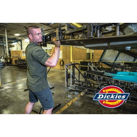 Dickies Men's Dri-tech Moisture Control Quarter Socks Multipack Shoe Size: 12-15 Black (6 Pair)