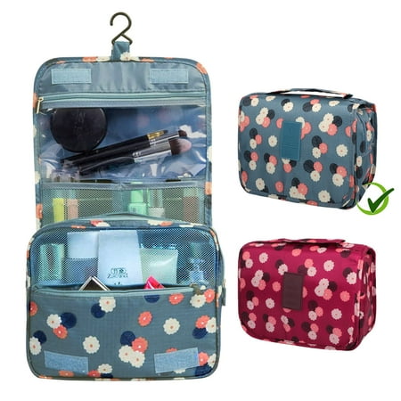 Toiletry Bag Travel Bag  TSV Hanging Travel Makeup Bag Organizer  Waterproof Makeup Cosmetic Bag  Large Capacity Foldable Cosmetic Travel for Accessories  Shampoo  Toiletries