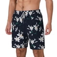 thumbnail image 2 of Balery Lilies Flowers Mens Swim Trunks Swim Shorts for Men Quick Dry Inseam Beach Shorts with Compression Liner Pocket-Medium, 2 of 9