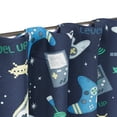 thumbnail image 4 of Mainstays Kids Gamer Glow-in-the-Dark Blackout Curtain Panel, Rod Pocket with Back Tabs, Navy Blue, 38 in x 84 in, 1 Panel, 4 of 10