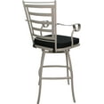 thumbnail image 2 of Outdoor or Indoor Counter Stool 26" Jordan with Arms - Black - Beige, 2 of 3