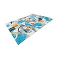 thumbnail image 3 of Unique Loom Outdoor Modern Collection Area Rug - Shapes (5' 3" x 8' Rectangle Multi/Brown), 3 of 8
