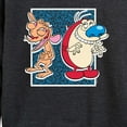 thumbnail image 3 of Ren & Stimpy - Friendly Laughter - Women's Lightweight French Terry Long Sleeve Shirt, 3 of 5