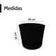 thumbnail image 2 of Maceta 35cm Moderna Minimalista Interior Exterior con Plato negro Elly Decor MCA01WH-35CMCPLT, 2 of 7