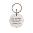 thumbnail image 2 of Anavia Stainless Steel Double Sided Round Name - Birth Year & Good Girl Boy Engraved Dog & Cat ID Tag, Silver, M, 2 of 4