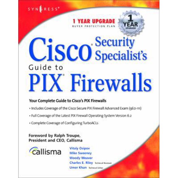 Pre-Owned Cisco Security Specialist's Guide to Pix Firewall (Paperback) 1931836639 9781931836630