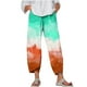 thumbnail image 1 of Pantalones de Mujer Traje Verano Cómodo de Moda Impreso Pantalones Recortados, Pantalones Elásticos Casuales, 1 of 5