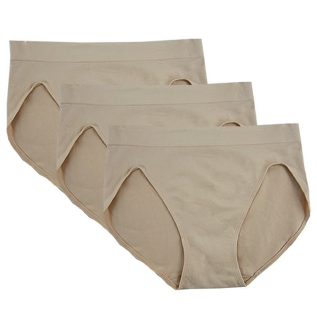 FEM Culottes pour FEMmes Sans Coutures, Culottes Échancrées - Lot de 3