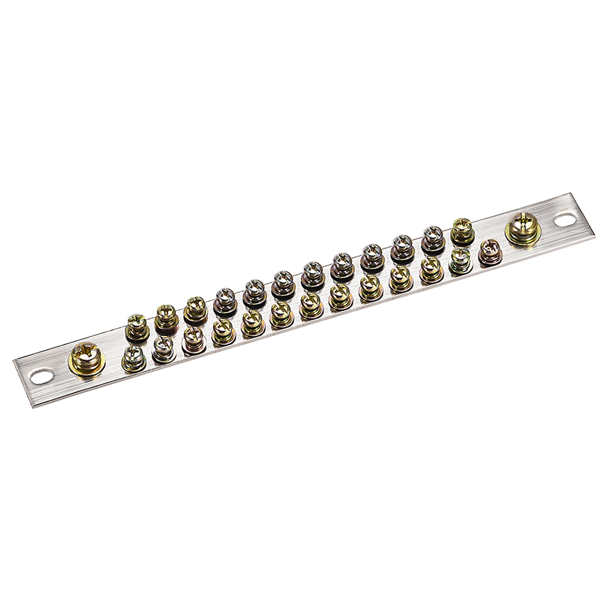 Copper Screw Terminal Block Connector Bar 100A Double Row Ground Wire