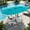 Misty Blue, variant on Garvee 15 Ft Double-Sided Patio Umbrella with Base and LED Lights, Extra Large Twin Outdoor Market Umbrella