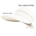 thumbnail image 3 of Hauaitttt Wide Brim Ponytail Adjustable Beach Hat Sun Hat Campaign Hat Rain Show Visor All Weather Hut Women Beach Hats for Summer Men Summer Hat Trainman Hat Hat for Women with Ponytail Hole Natural, 3 of 4