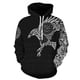 thumbnail image 1 of Viking Warrior Cosplay disfraz tatuaje nuevo pulóver chándal Casual colorido estampado 3D cremallera/Sudadera con capucha/sudadera/chaqueta/Unisex155XL Deng Xun unisex, 1 of 2