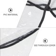 thumbnail image 4 of OULII 1Pack Transparent PVC Double Stroller Rain Cover for Twins Stroller with Waterproof Protection, 4 of 8