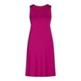 thumbnail image 3 of Time and Tru Women's Sleeveless Knit Swing Dress, Sizes XS-XXXL, 3 of 4