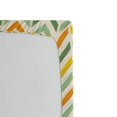 thumbnail image 2 of Ambesonne Chevron Fitted Sheet, Retro Zigzags Vertical, Twin Size, Green Yellow Orange, 2 of 2