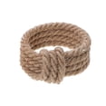 thumbnail image 4 of Brown Jute Napkin Ring - Set of 6, 4 of 4