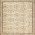 thumbnail image 1 of Ahgly Company Machine Washable Indoor Square Contemporary Khaki Gold Area Rugs, 4' Square, 1 of 7