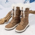 thumbnail image 2 of BURUDANI Women's Quilted Lace-Up Winter Snow Boots, 2 of 5