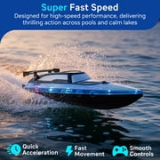 Merkury Innovations HGLO 13 in RC Boat, LED, Remote-Controlled, 1 pack