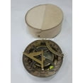 thumbnail image 3 of 4.5" Brass Sundial Compass With White Case ~ Nautical Gift Item, 3 of 3