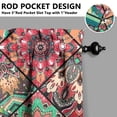 thumbnail image 5 of Boho Kitchen Curtains for Windows – Rustic Tribal Floral Print Cafe Curtains, Vintage Bohemian Geometric Panels for Home Décor, 5 of 6