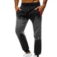 thumbnail image 1 of Puntoco Pantalones deportivos casuales con cintura elástica y cordón con degradado para hombre, 1 of 7