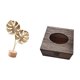 thumbnail image 5 of Escultura de hojas,Estatua de hoja de metal Escultura de hoja Decoración del hogar,Figura de hoja artística con decoraciones de hojas en la base,Estuche para pañuelos de escritorio,Caja de, 5 of 8
