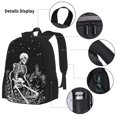 thumbnail image 3 of Balery Vintage Black white Plant skull Mochila Escolar 3 en 1 para Niños - Mochila Resistente con Lonchera Térmica y Estuche - Mochila Escolar para Niños y Niñas, 3 of 7