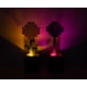 thumbnail image 2 of Maceta Mood Lights para Minecraft, diseño de margaritas y allium, x2, 2 of 7