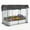 Silver, variant on BouPower 6x3x1 Ft Raised Garden Bed Kit With Self Watering Irrigation and Mesh Cover, Galvanized Metal Bottomless Planter Box With Shade Cloth for Vegetables, Herbs, Flowers, Backyard Patio Farm